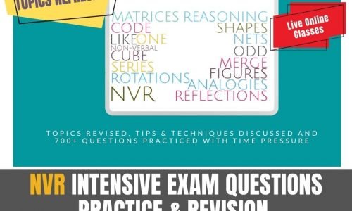  11+ Intensive Exam Questions Practice & Revision Non-Verbal Reasoning (6 lessons)