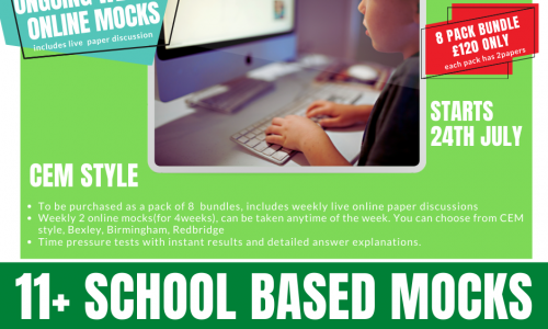 CEM Style 11+ school based MOCKS